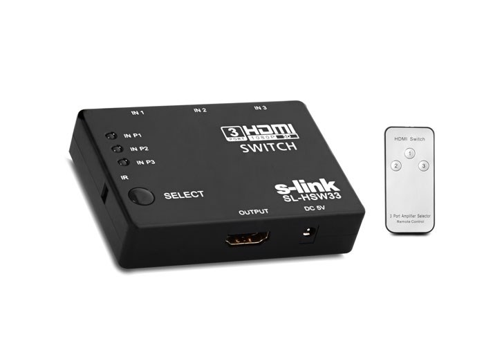 S-LINK SL-HSW33 HDMI 3'lü Switch