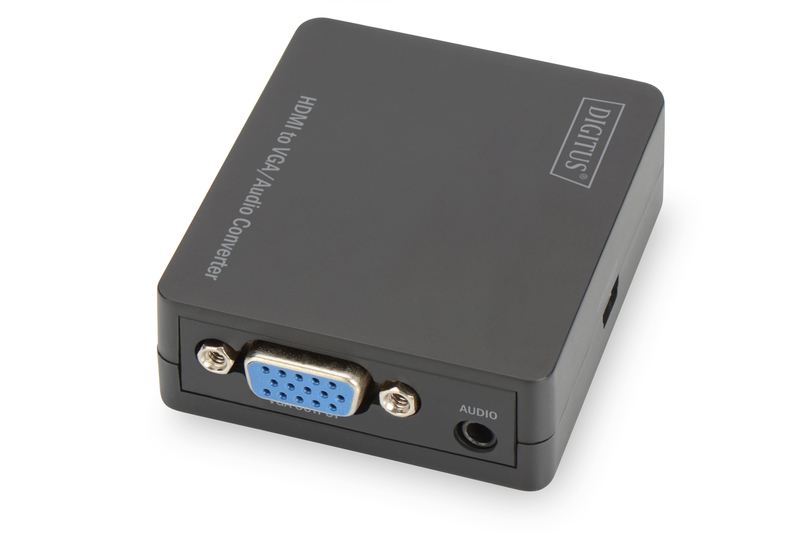 DIGITUS Video Converter HDMI to VGA/Audio Video resolutions up to 1080p (Full HD DS-40310-1